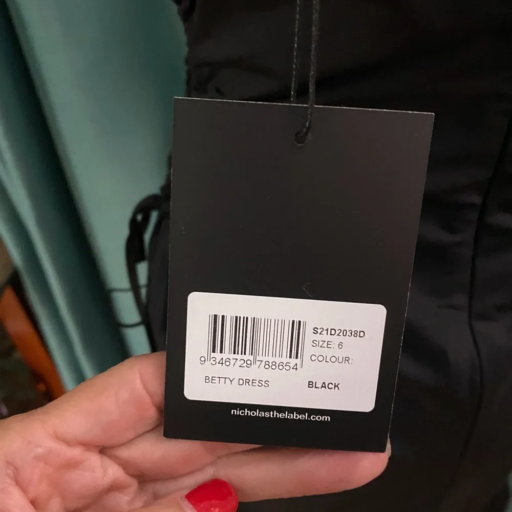 Nicolas NWT  Betty Black Dress - Picture 9 of 13